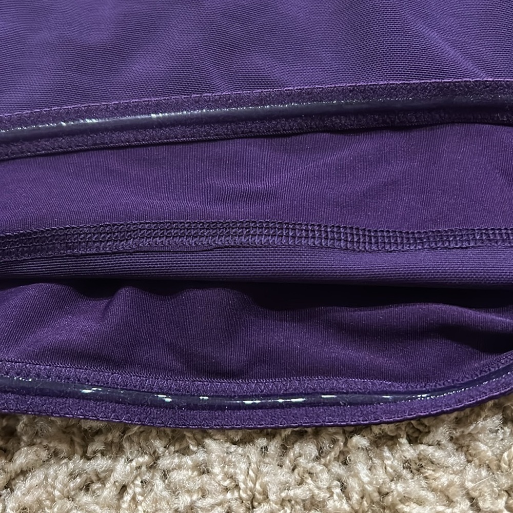 Lands End Women's Smoothing Control High Neck Tankini Swimsuit Top Purple 20W - Picture 9 of 10